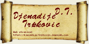 Đenadije Trpković vizit kartica